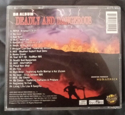 HUMANRECK - "DEADLY & DANGEROUS" (1999 BAD NEWZ BOOM BAP) KEITH MURRAY/REDMAN - Picture 2 of 5