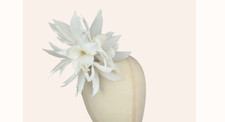 Large Goose Feather Pom Flower Millinery Hat Mount from Petershams