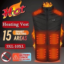 Heated Vest, Lightweight Heated Jacket with Battery Pack USB Charging Warming