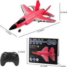US 2.4G Red F22 Three-amph Remote Control Aircraft 2.4Ghz Plane Model Toys Gift