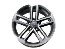 2017-2018 Audi A3 18X8 5 Double Spoke Wheel Gray Pockets Dip Curb Rash