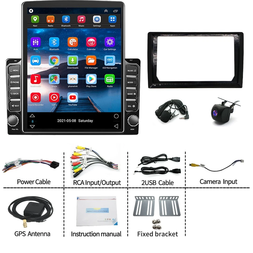 Radio estéreo para automóvil 4+64 GB para GMC Savana 2003-2006 Android 13 Apple CarPlay GPS BT Foto 2 de 4