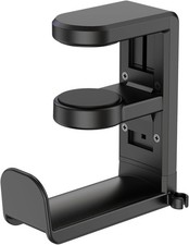 Under Desk Clamp on Headphone Hanger