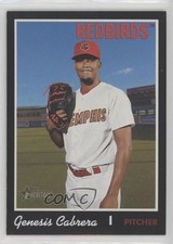 2019 Topps Heritage Minor League Edition Black 1/50 Genesis Cabrera #156 s3g
