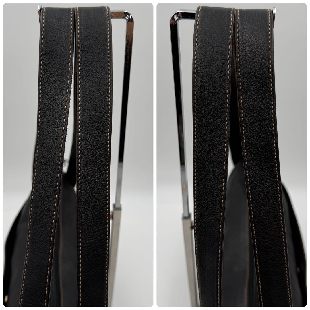 GUCCI Vintage GG Interlocking Leather Tote Bag Leopard Brown Excellent thumbnail 7