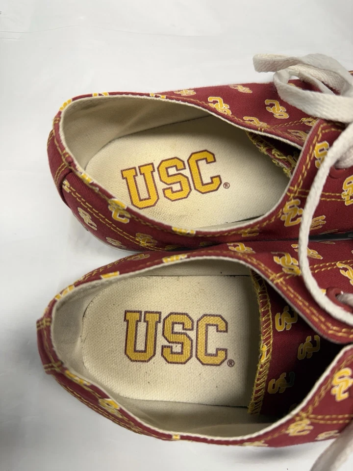 Zapatillas deportivas de lona con cordones Row One para hombre del sur de California USC troyanos talla 11 Foto 4 de 4