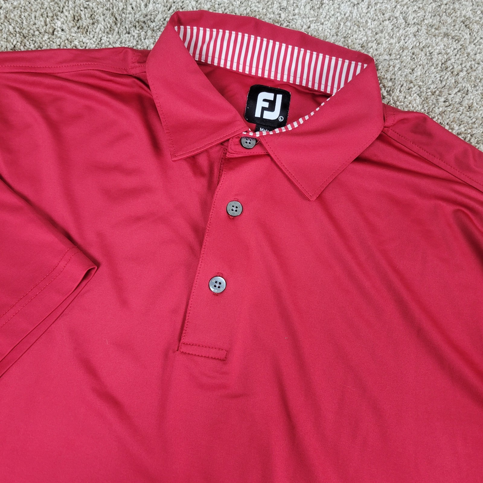 FootJoy Mens Large Solid Red Performance Stretch … - image 1