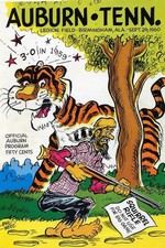 Auburn vs. Tennessee (1960) Football Poster 🏈 - 24x36” - Mid-century Modern