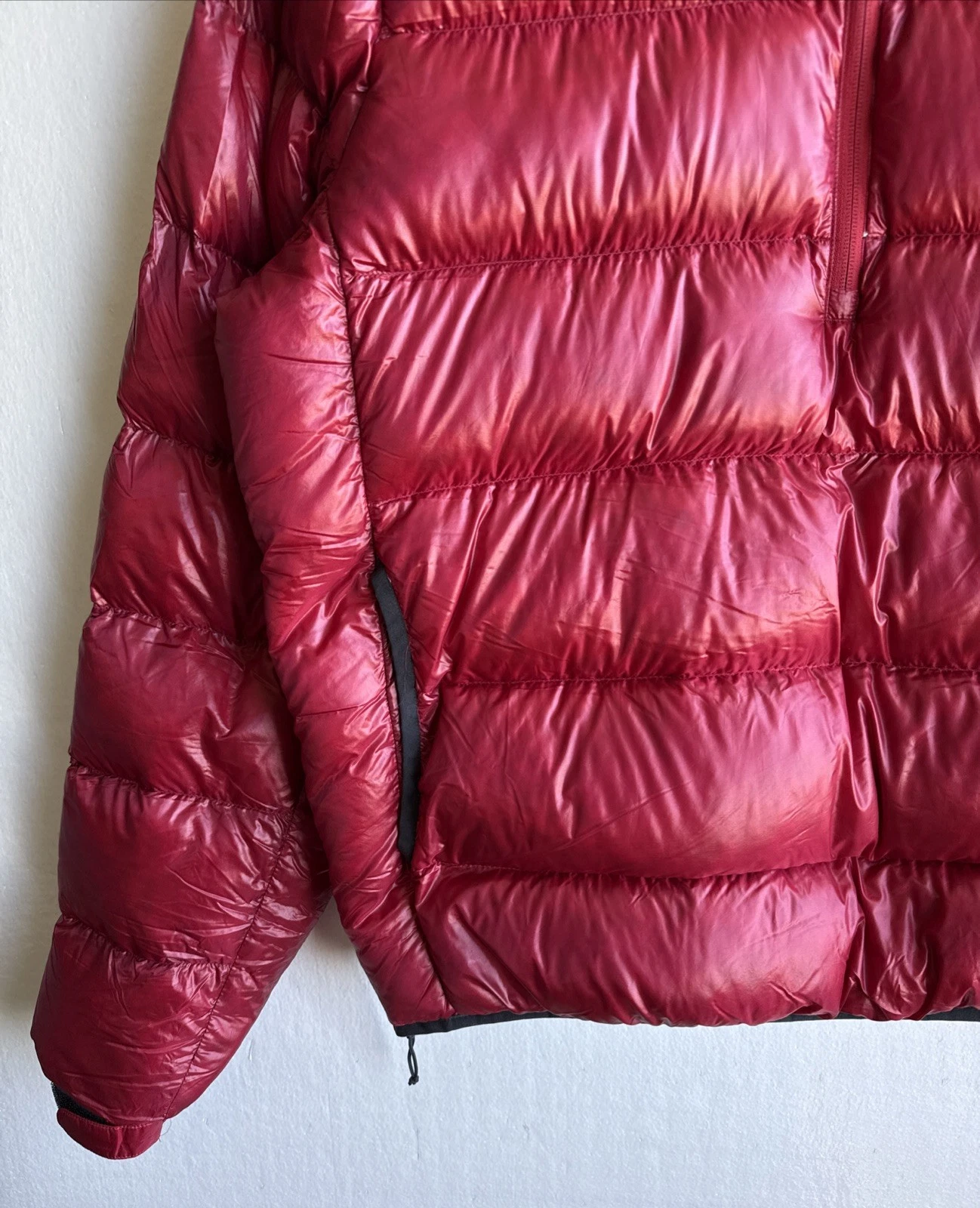Brooks-Range Mountaineering DownTek Jacket Mens L Red 90%Goose Down Parka Puffer image 9