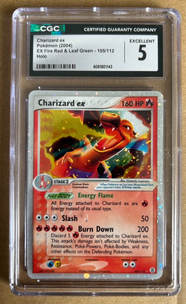 Pokemon Charizard EX Holo 2004 Fire Red & Leaf Green graded CGC 5