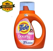 Tide Plus Ultra Downy Liquid Laundry Detergent, April Fresh Scent, 30 fl oz (21