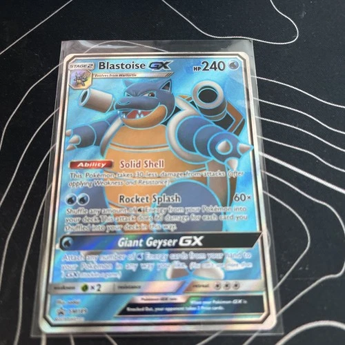 Pokémon TCG Blastoise GX Holo Ultra Rare SM189 Promo 2019 Foil