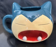 Taza de cerámica esculpida en 3D Snorlax Pokemon 2021 Nintendo taza de café rara 50 oz