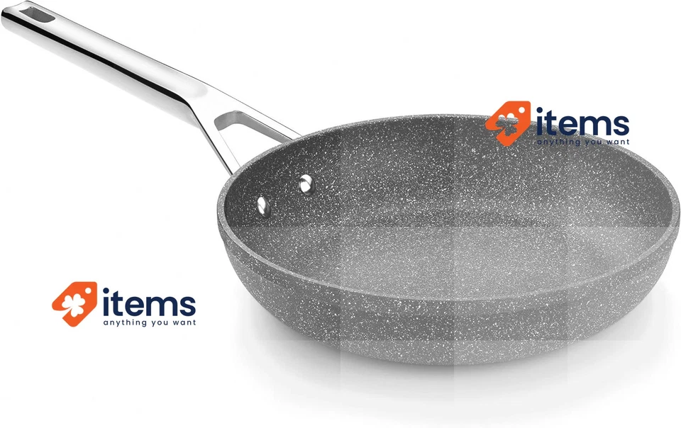 Monix Mineral Bratpfanne 24 CM Geschmiedetes Aluminium Mit Antihaftend Stein Typ