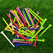40 Pack Plastic Golf Tee Set 2-3/4'' Unbreakable Golf Tees Improved Durability R