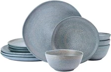 Mikasa Benson 12 Piece Stoneware Dinnerware Set,  Service for 4