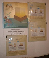 (3) Febreze Flameless Luminary Shade Refills WILLOW BLOSSOM NO BOX