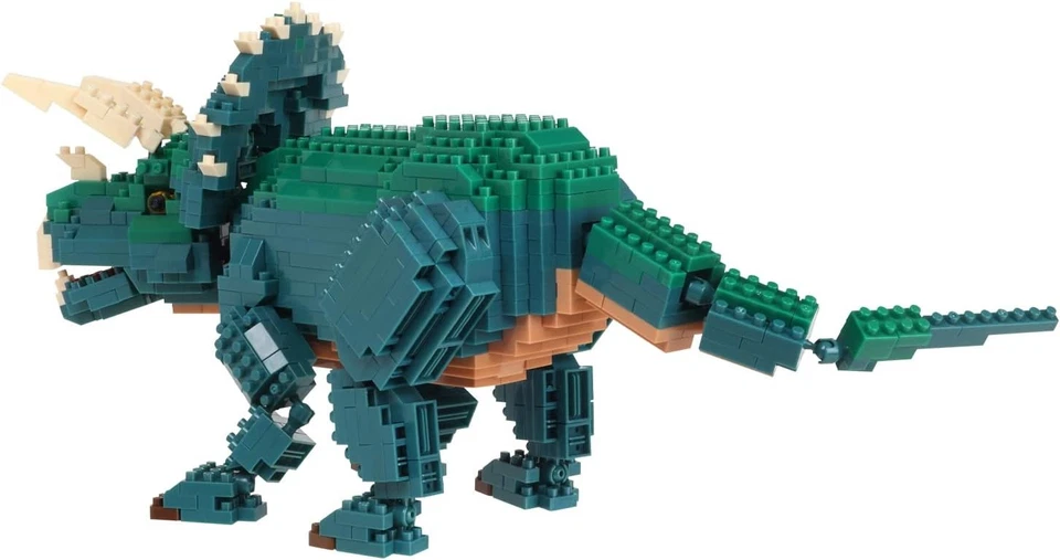 Nanoblock Dinosaur DX Triceratops NBM-033 - Image 4 of 4