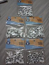 5 Pkgs Wiggle Eyes 125 Pcs Assorted