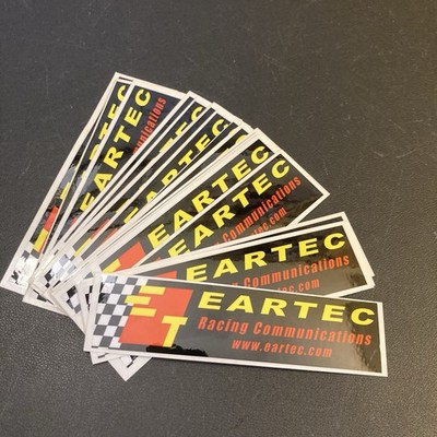 Eartec Racing Communications Sticker Decal Lot of 17 RC Car Related