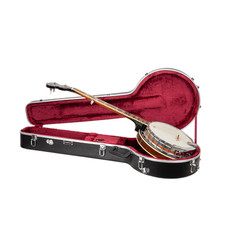 Crossrock 5 corde risonatore e custodia banjo tenore Gibson | guscio rigido modellato in ABS