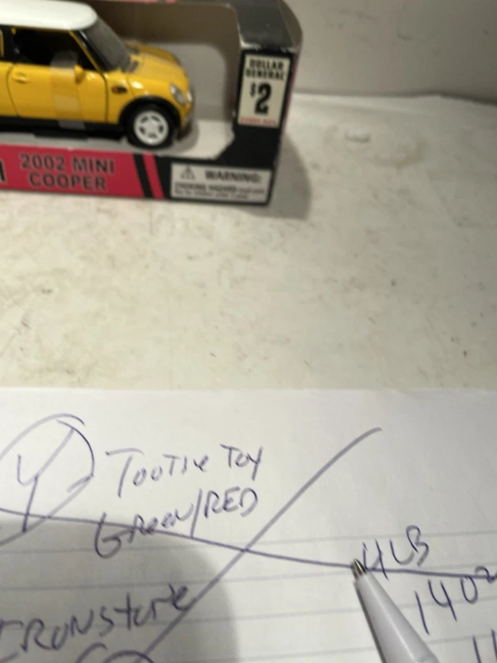 NewRay 2002 Mini Cooper-yellow & white-die-cast 1/32- New In Box  23 - Image 3 of 4