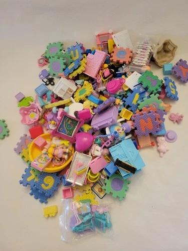 Large Variety Of Vintage Barbie & Clone Kelly Accessories Gallon Size Bag