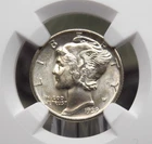 1939 "D" Mercury SILVER Dime 10c NGC MS66 #001 Gem BU Uncirculated ECC&C, Inc.