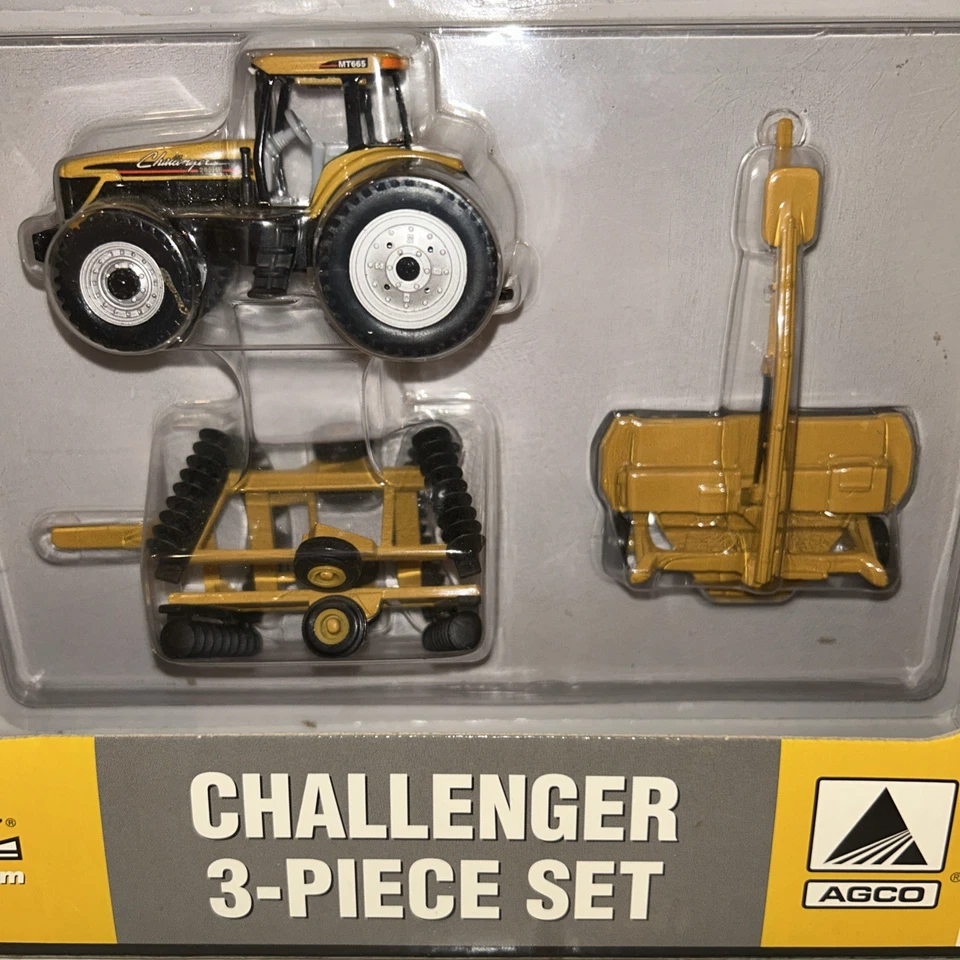 Juego de 3 piezas tractor Ertl Challenger MT665 1/64 Foto 2 de 4
