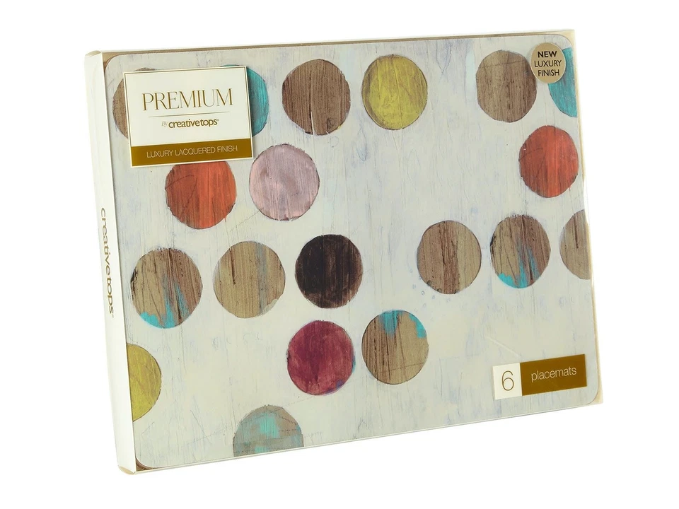 Creative Tops Retro Spot Pack Of 6 Premium Placemats - Image 4 of 4