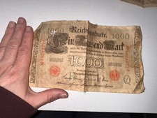 🇩🇪 German 1000 Mark Reichsbanknote 21 April 1910 Berlin -72J