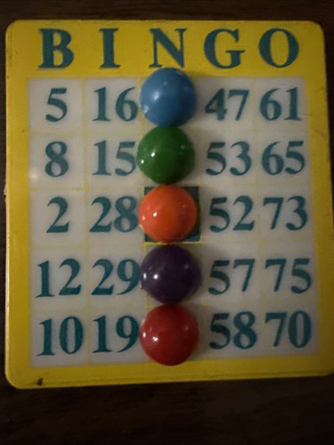 Set Of 5 Vintage BINGO Magnets - Picture 4 of 12