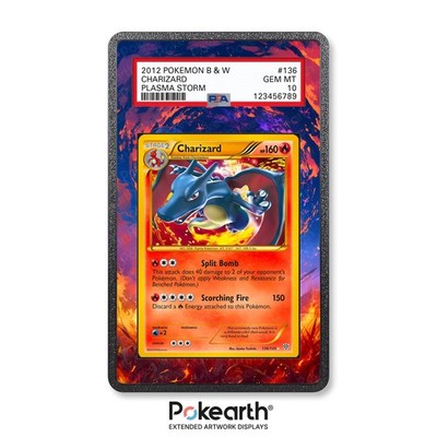 Charizard 136/135 - Extended Artwork Case für Grade Cards