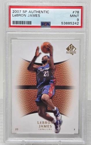 2007 SP Authentic LeBRON JAMES CARD PSA 9 MINT