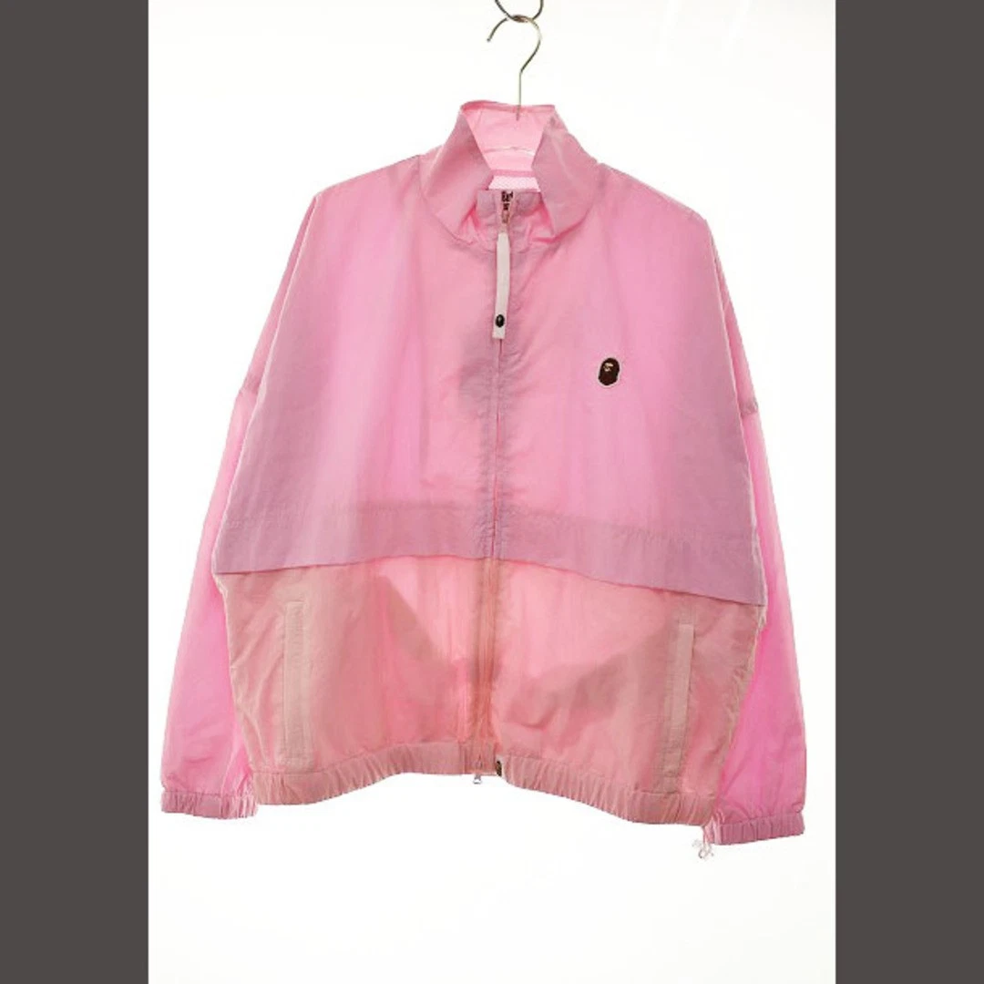 A BATHING APE (BAPE) A Bathing Ape HEAD ONE POINT TRACK JKT ROSA XS JACKET NYLON usato4bfbc5e341