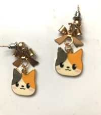 UNIQUE BJ BETSEY JOHNSON NOVELTY CAT PIERCED EARRINGS #2
