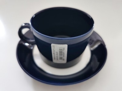   NEU Kaffeetasse Tasse & Unterteller TEEMA Arabia iittala blau Kaj Franck