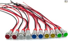 Led Metal Indicator Light 6MM Small 12V Waterproof Signal Lamp 24 Volt Dash Ligh