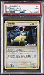 Snorlax 33/95 Call of Legends Prerelease Staff Holo