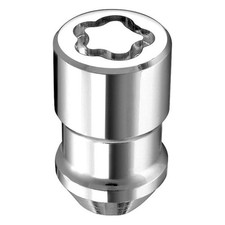 For Ford Mustang 1964-1981 Mcgard 24538 Chrome Silver Cone Seat Wheel Lock Set