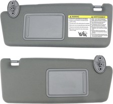 Sun Visors Left & Right for Toyota Tacoma 2005–2015 Gray No Light 74320-04181-B1
