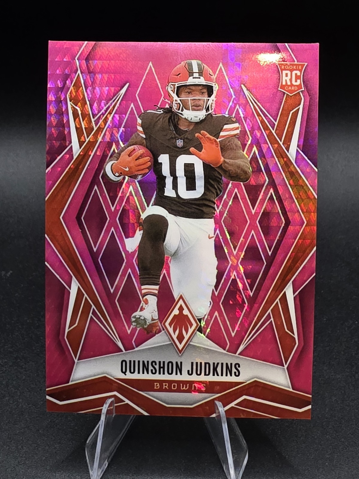 2025 Panini Phoenix - Rookies Quinshon Judkins #191 Pink Hyper /299 (RC)