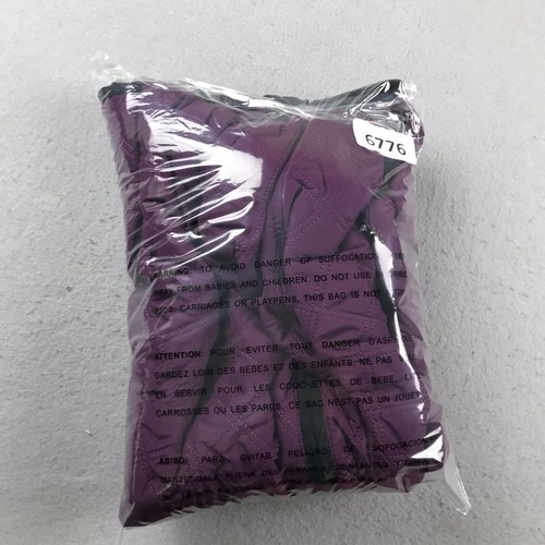 Weatherproof Jacket Women XXL Purple Faux Fur Lined Full Zip Quilted Vest NWT - Picture 10 of 11