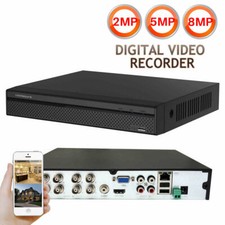 5MP 8MP CCTV DVR Recorder 4 8 16 Channel With Hard Drive 4K Video Full HD UK