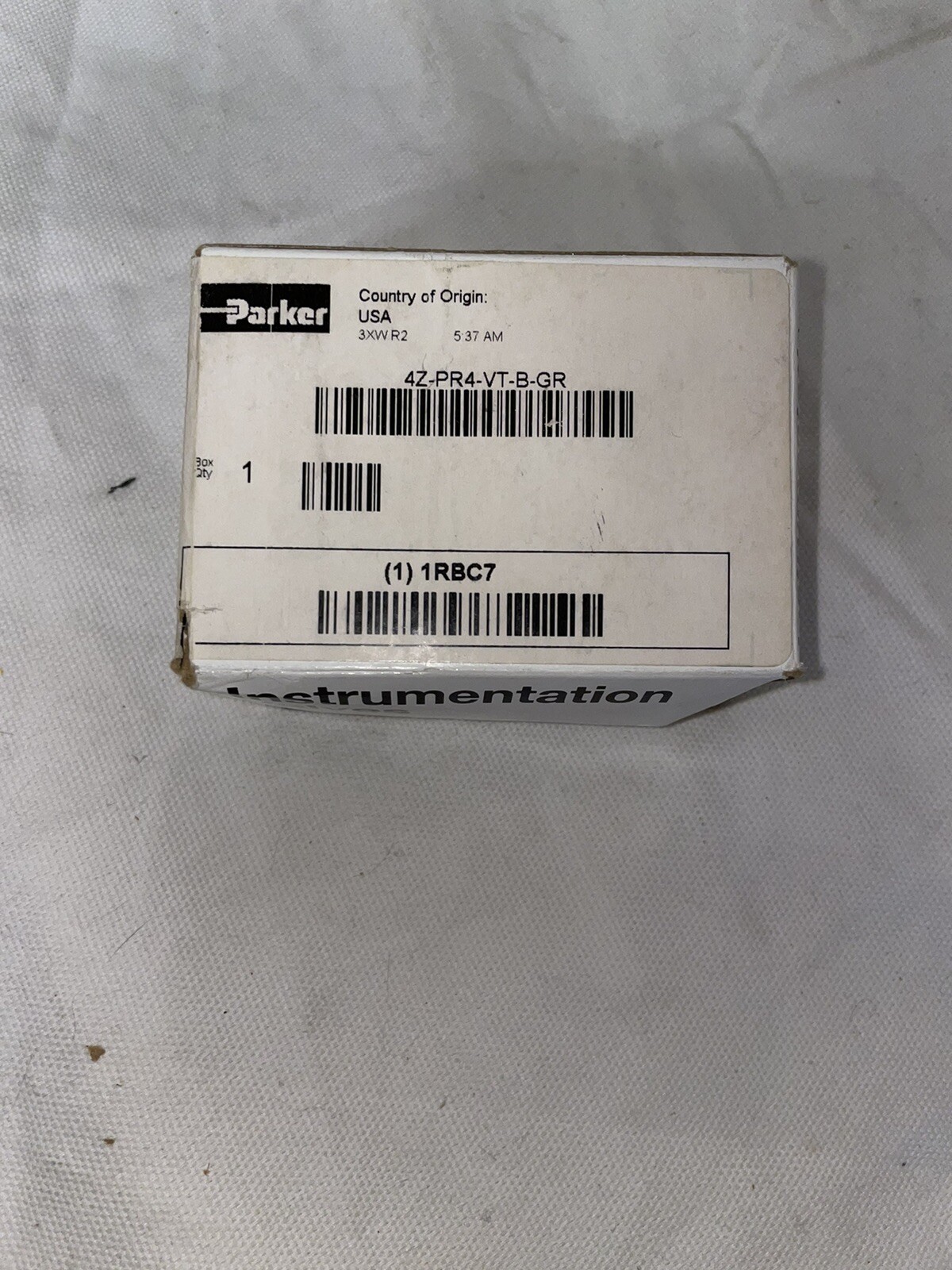 Parker 4Z-PR4-VT-B, Instrumentation Valve