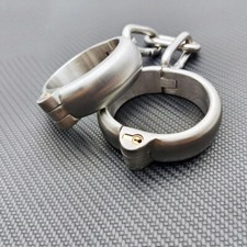 Cosplay Handschellen Fußfesseln Spreizstange Fetisch Metall Halskragen DE Sklave