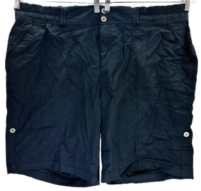 Alpine Design Damen Cargo Capri Shorts Schwarz Plus 24W
