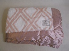 LITTLE Giraffe Luxe baby blanket Diamond design Dusty Pink faux fur Soft X Nice