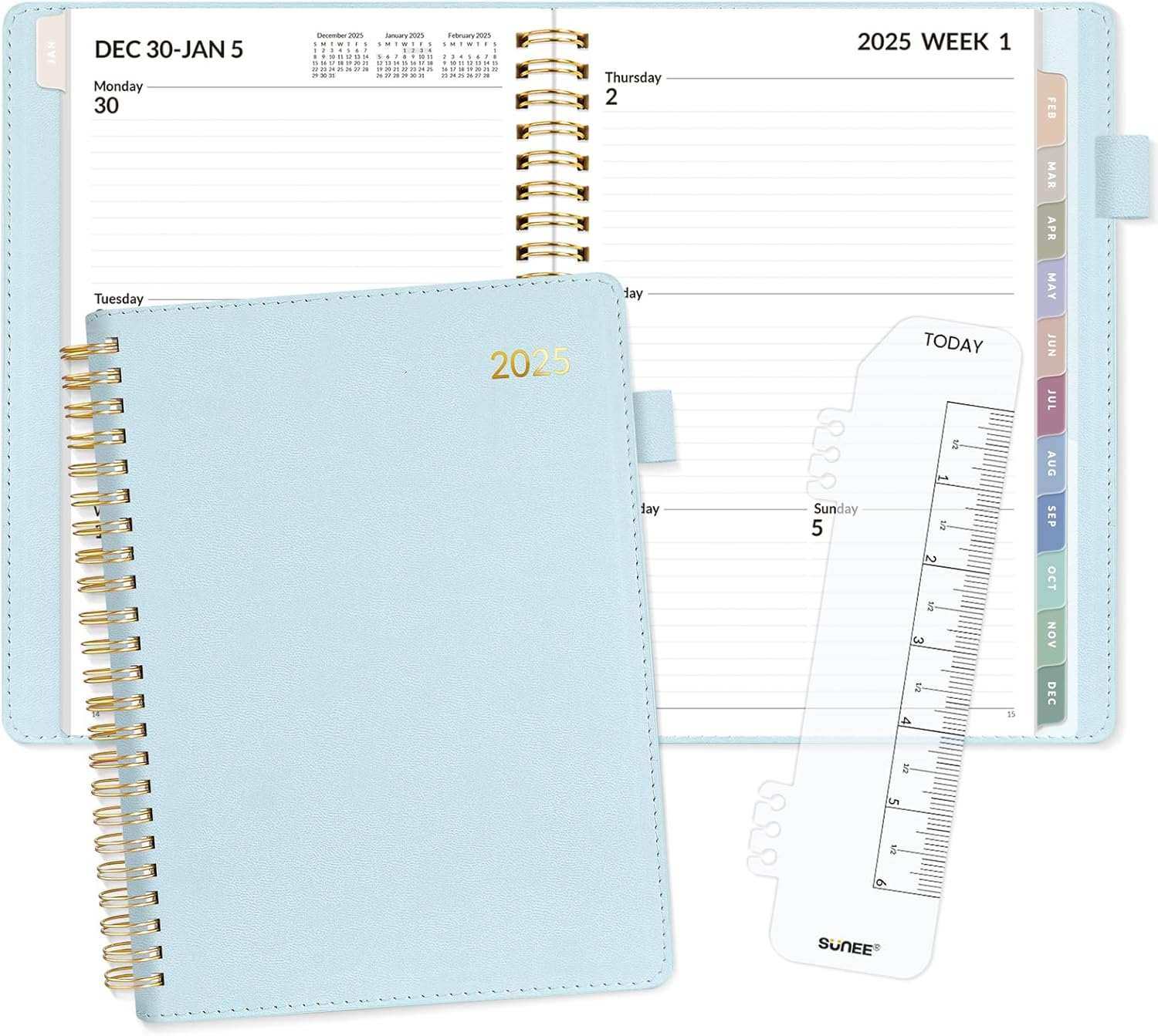 2025 Weekly & Monthly Planner 6.4