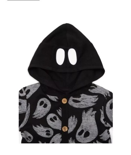 Wonder Nation Baby Boy Girl Hooded Halloween Ghost Romper Size 0-3 Months New - Picture 8 of 8